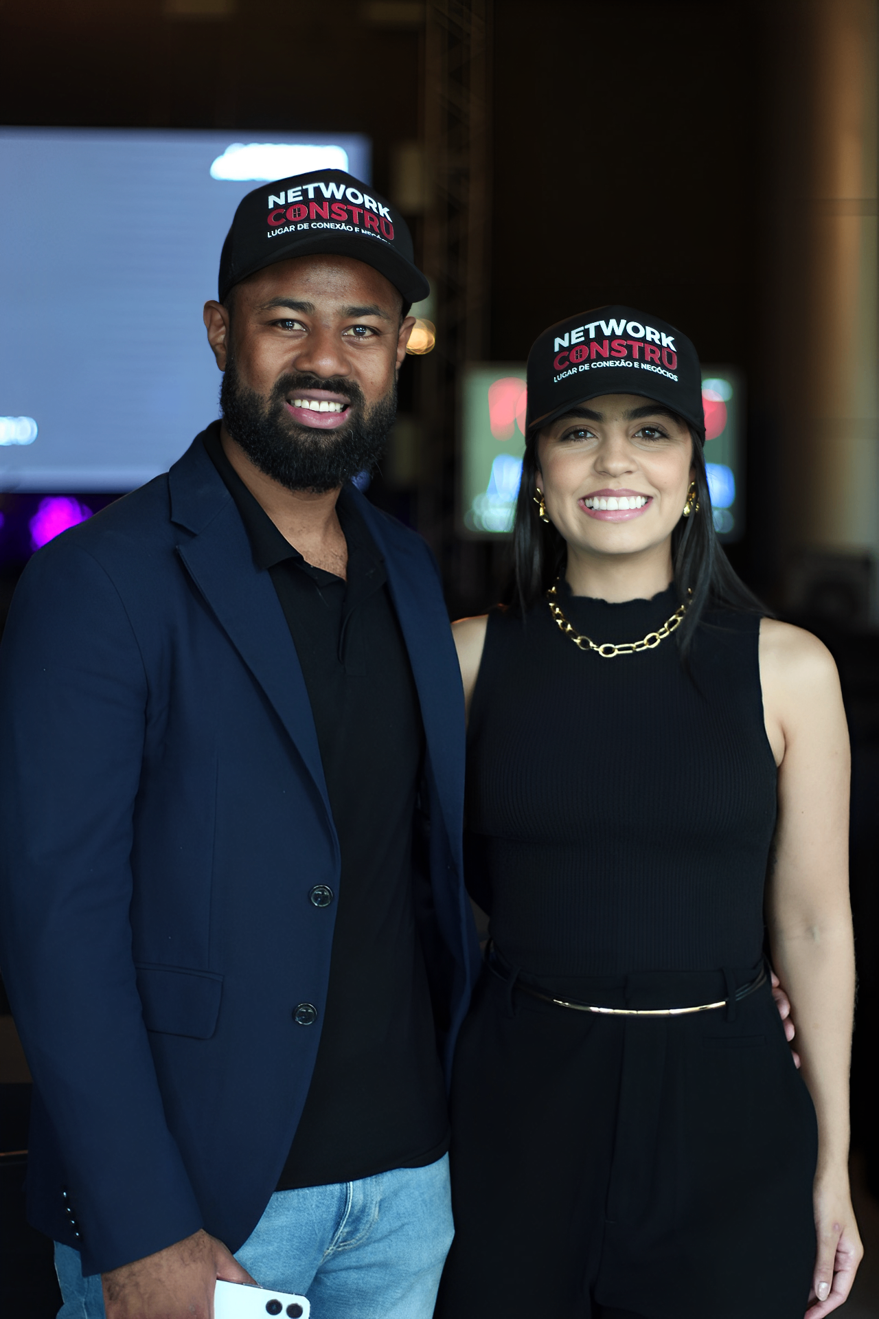 Rafael e Hellen, anfitriões da Network Constru